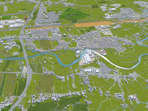 ljubljana city slovenia 50km Modèle 3D