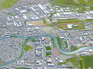 ljubljana city slovenia 50km Modèle 3D