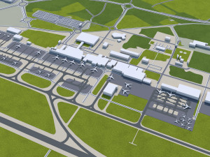 ljubljana city slovenia 50km Modèle 3D