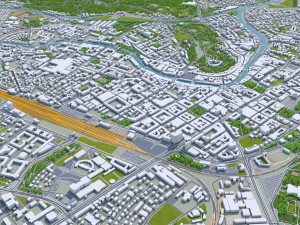 ljubljana city slovenia 50km Modèle 3D