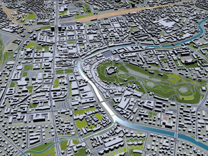 ljubljana city slovenia 50km Modèle 3D