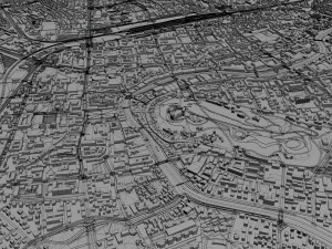 ljubljana city slovenia 50km Modèle 3D