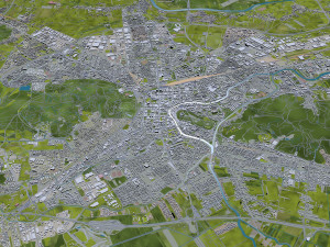 ljubljana city slovenia 50km Modèle 3D
