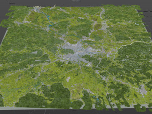 ljubljana city slovenia 50km Modèle 3D