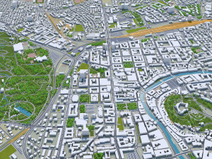 ljubljana city slovenia 50km Modèle 3D