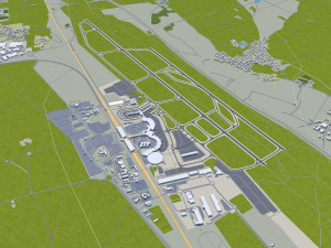 lyon city frnace 60km 3D Model
