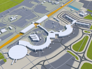 lyon city frnace 60km 3D Model