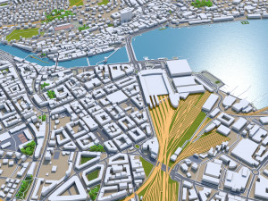 lucerne city switzerland 30km Modelo 3D