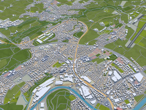 lucerne city switzerland 30km Modelo 3D