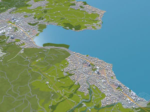 lucerne city switzerland 30km 3D Model