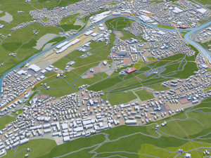 lucerne city switzerland 30km Modelo 3D