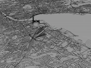 lucerne city switzerland 30km 3D Model