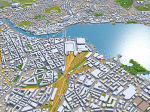 lucerne city switzerland 30km Modelo 3D