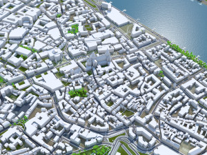 Mainz city germany 40km 3D मॉडल
