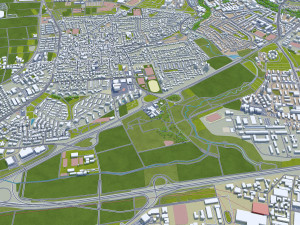 Mainz city germany 40km 3D मॉडल