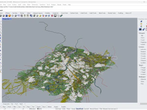 Mannheim city germany 40km 3D Model