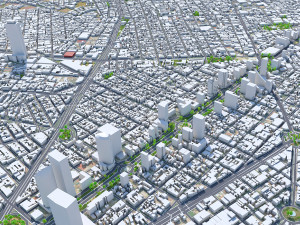 Mexico city mexico 50km 3D Model