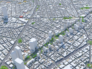 Mexico city mexico 50km 3D Model