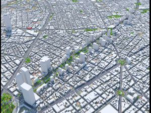 Mexico city mexico 50km Model 3D