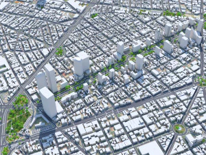 Mexico city mexico 50km 3D Model
