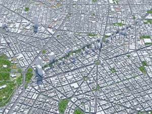 Mexico city mexico 50km 3D Model