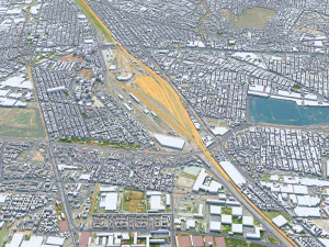 Mexico city mexico 50km 3D Model
