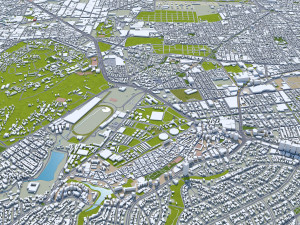 Mexico city mexico 50km Model 3D