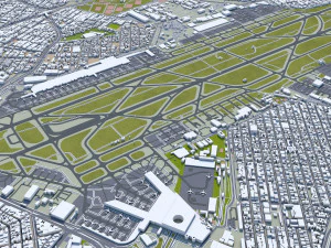 Mexico city mexico 50km 3D Model