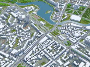 Minsk city belarus 60km Model 3D