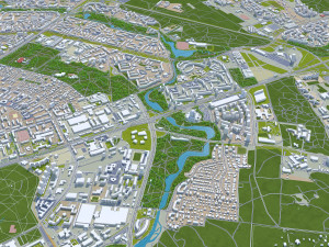 Minsk city belarus 60km Model 3D
