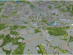 Minsk city belarus 60km Model 3D