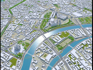 moscow city russia 150km Model 3D