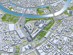 moscow city russia 150km Model 3D