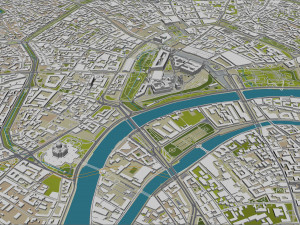 moscow city russia 150km Model 3D