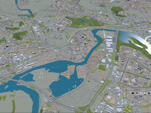 moscow city russia 150km Model 3D
