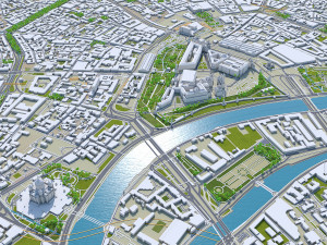 moscow city russia 150km Model 3D