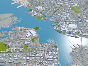 norfolk virginia city usa 40km 3D मॉडल