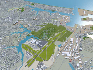 norfolk virginia city usa 40km 3D Model