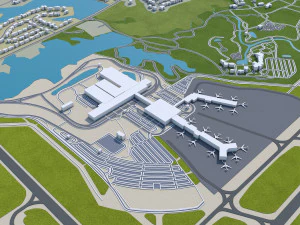norfolk virginia city usa 40km 3D Model