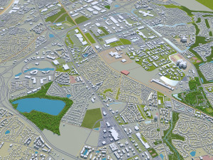 norfolk virginia city usa 40km 3D मॉडल