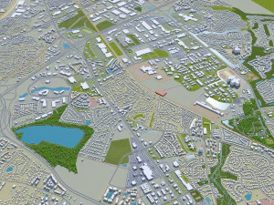 norfolk virginia city usa 40km 3D Model