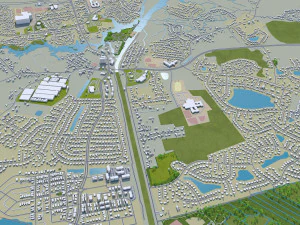 norfolk virginia city usa 40km 3D Model