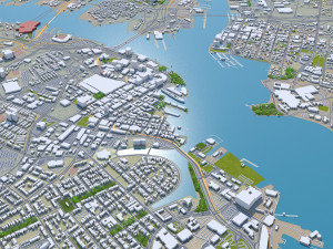 norfolk virginia city usa 40km 3D मॉडल