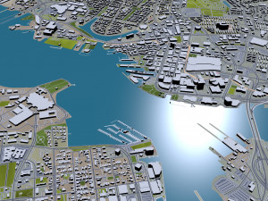 norfolk virginia city usa 40km 3D मॉडल