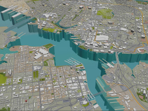 norfolk virginia city usa 40km 3D मॉडल