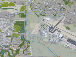 omaha city nebraska usa 75km 3D Модель