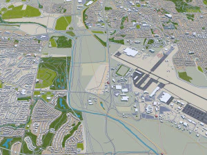 omaha city nebraska usa 75km 3D Model