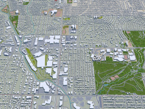 omaha city nebraska usa 75km 3D Модель