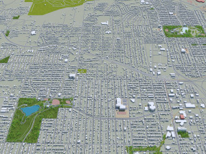omaha city nebraska usa 75km 3D Модель