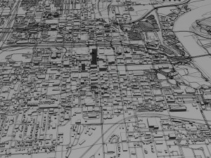 omaha city nebraska usa 75km 3D Модель